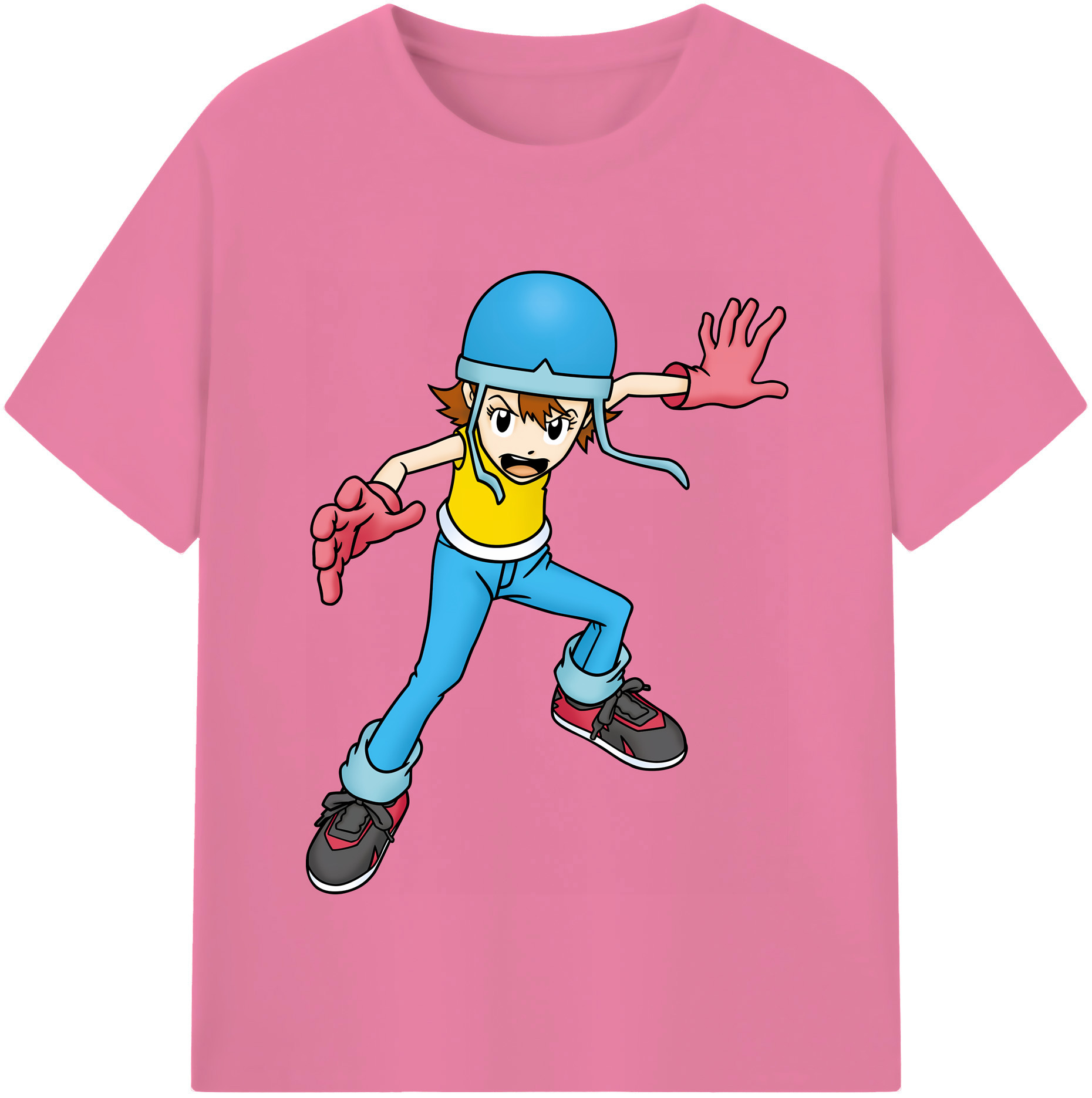 （画像用） Digimon デジタルモンスター/デジモン 綿100％半袖Tシャツ（フロントプリント）